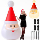 Gonfiabile Babbo Natale XXL 100x130x250 cm con 4 LED da Esterno in Poliestere 190T      
