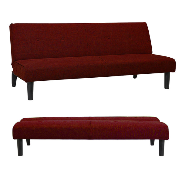 acquista Click Clack Prontoletto Schlafsofa Polsterung in Oliver Red Stoff