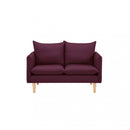 Divano 2 Posti Florin 130x84x51 h cm in Tessuto Viola