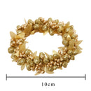 Set 6 Giro Candela con Bacche Ø10 cm Oro