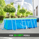 Pompa Filtro Portata 3785 L/h per Piscine Fuori Terra 5-5,5 m Bianco