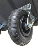 Carrello Pieghevole da Trasporto 350 Kg in Lamiera Tosini Grigio e Nero