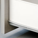 Kit Guide a Rotella per Cassetti Chiusura 500 mm a Estrazione Parziale Grigio 5 Pezzi Emuca