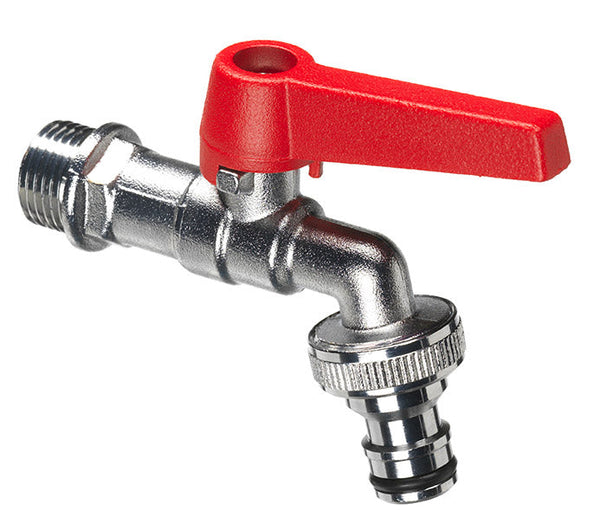 sconto Rubinetto a Sfera per Fontana da Giardino con Leva Colorata Belfer RUB/028 Rosso