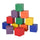 Set mit 12 weichen Würfeln für Kinder 20x20x20 cm Mehrfarbig