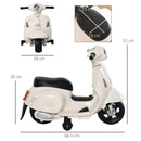 Piaggio Mini Vespa GTS Elettrica 6V per Bambini Bianca