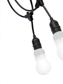 Cavo per Esterno con 5 Portalampade E27 5m in Termoplastico Sovil Bianco