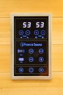 Sauna Finlandese ad Infrarossi 3 Posti 153x128 cm H190 in Legno di Abete Apollon 3