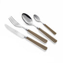 Servizio Set di Posate 24 pezzi in Acciaio Inox Eme Candy Nocciola 408