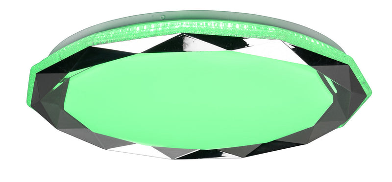 Plafoniera da Interno a LED in Plastica Cromo