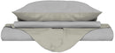 Copripiumino con Sacco e Federe Doubleface Grigio Chiaro\/Panna Varie Misure