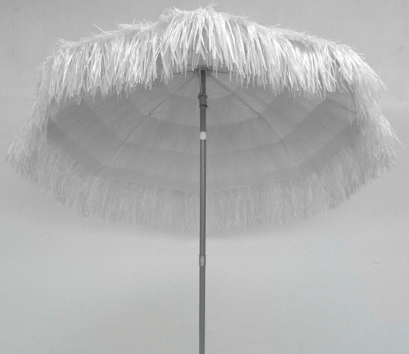 Ombrellone da Giardino Ø2 m Palo Ø33 mm in Acciaio Maffei Kenia Bianco