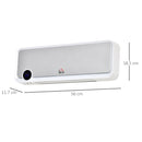 Riscaldatore Elettrico da Parete Timer 3 Modalità 56x18,5x11,7 cm Bianco e Argento  