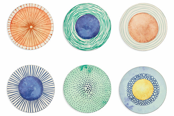 sconto Set mit 6 runden Platztellern Ø33 cm Villa d'Este Home Tivoli Marea