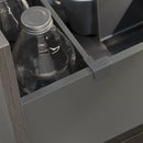 Set di Divisori Casseti Vertex-Concept L600 Grigio Antracite Alluminio e Tecnoplastica Emuca