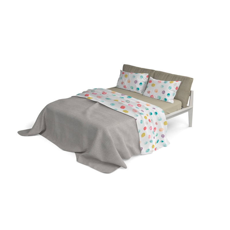 Set Lenzuola Sopra Sotto e Federe in Microfibra Baloon Varie Misure