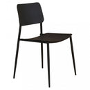 Sedia da Giardino Vega Impilabile 42x53x80 h cm in Acciaio Grigio scuro