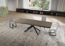 Tavolo Allungabile 160/244x80 cm Niket Tortora Gambe Antracite      