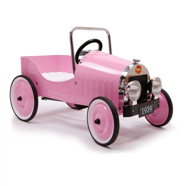 sconto Baghera Classic Pink Vintage Racing Tretauto für Kinder