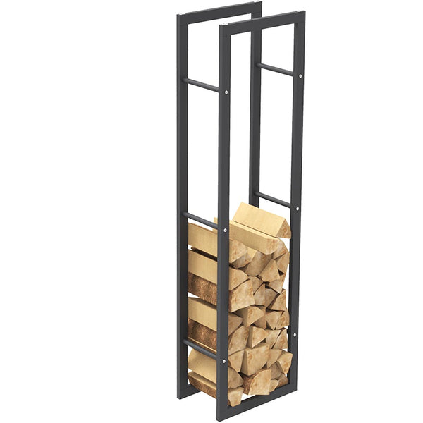 Portalegna Supporto Metallo Porta Legna Interno Legnaia Camino Stufa 150x40x25cm prezzo