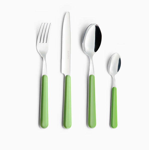 sconto Servizio Set di Posate 24 pezzi in Acciaio Inox Eme Brio Verde 69