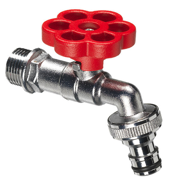 Rubinetto a Sfera per Fontana da Giardino con Fiore Colorato Belfer RUB/029 Rosso sconto