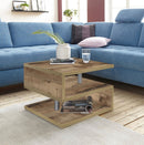 Tavolino a S con Ripiani a Giorno 55x41,5x55 cm Zeta Acero Pereira  