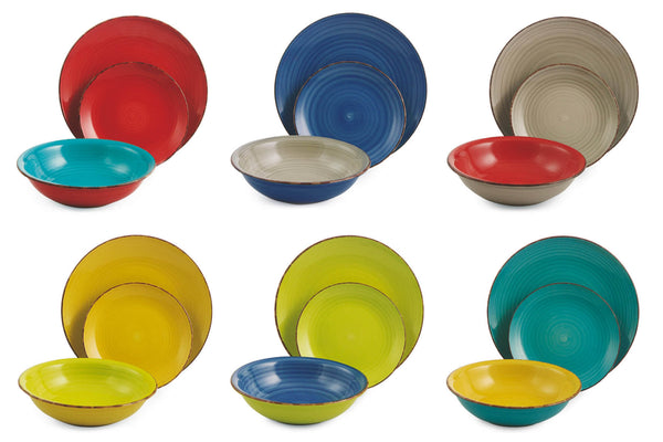 18-teiliges Tafelservice aus Steingut Villa d'Este Home Tivoli Baita 2 Mehrfarbig prezzo