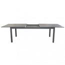 Tavolo Cuba Allungabile 220/280x100x75 h cm in Alluminio Taupe