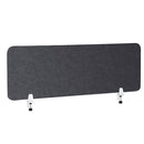 Pannello Fonoassorbente da Banco 120x45 cm Coppia di Morsetti Regolabili da Banco Finitura Antracite    