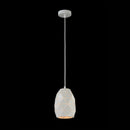 Lampada pendente Pendant in Metallo Louvre Bianco