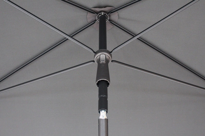 Ombrellone da Giardino 2,4x1,5 m Palo Ø27 mm in Acciaio Maffei Kronos Antracite