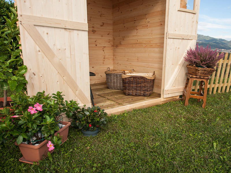 Casetta Box da Giardino Porta Utensili 200x200 cm in Legno Birba