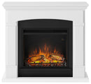 Camino Elettrico da Pavimento Effetto Fiamma 1500W Tagu Helmi Bianco