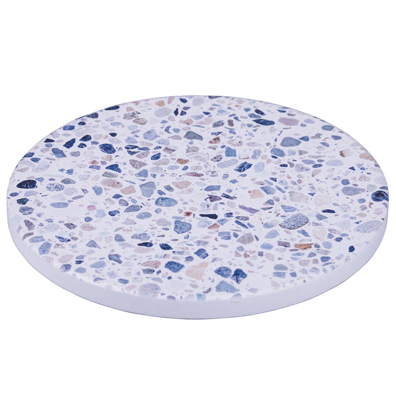 Set 6 Sottobicchieri Ø10x1 cm  in Ceramica VdE Tivoli 1996 Terrazzo