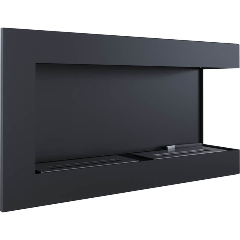 Camino a Bioetanolo da Incasso 90x48 cm Flig Tampa Nero Angolo a Destra