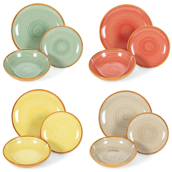 Tafelservice aus Steinzeug 12-teilig Villa d'Este Home Tivoli Siena online