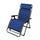 Zero Gravity Reclining Folding Liegestuhl 165 x 79 x 117 h cm in Metall und blauem Oxford
