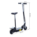 Monopattino Elettrico per Bambini 120W Pieghevole con Sella Nero 