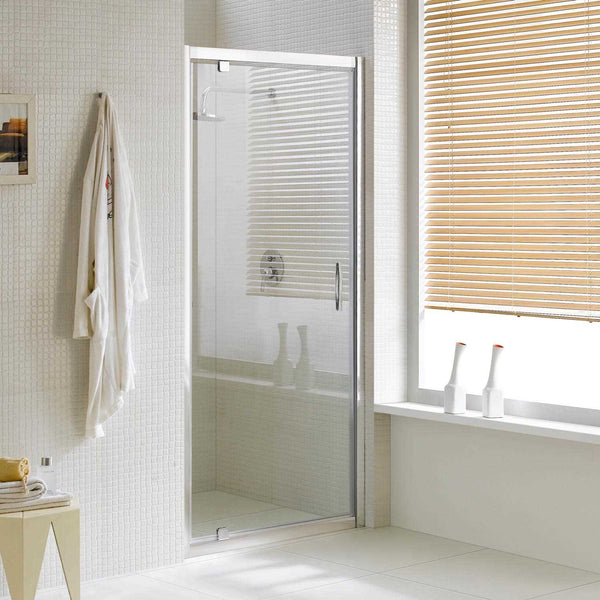acquista Duschwandtür 1 Scharniertür aus opakem Kristallglas 6 mm H198 Fosterberg Aalborg Verschiedene Größen