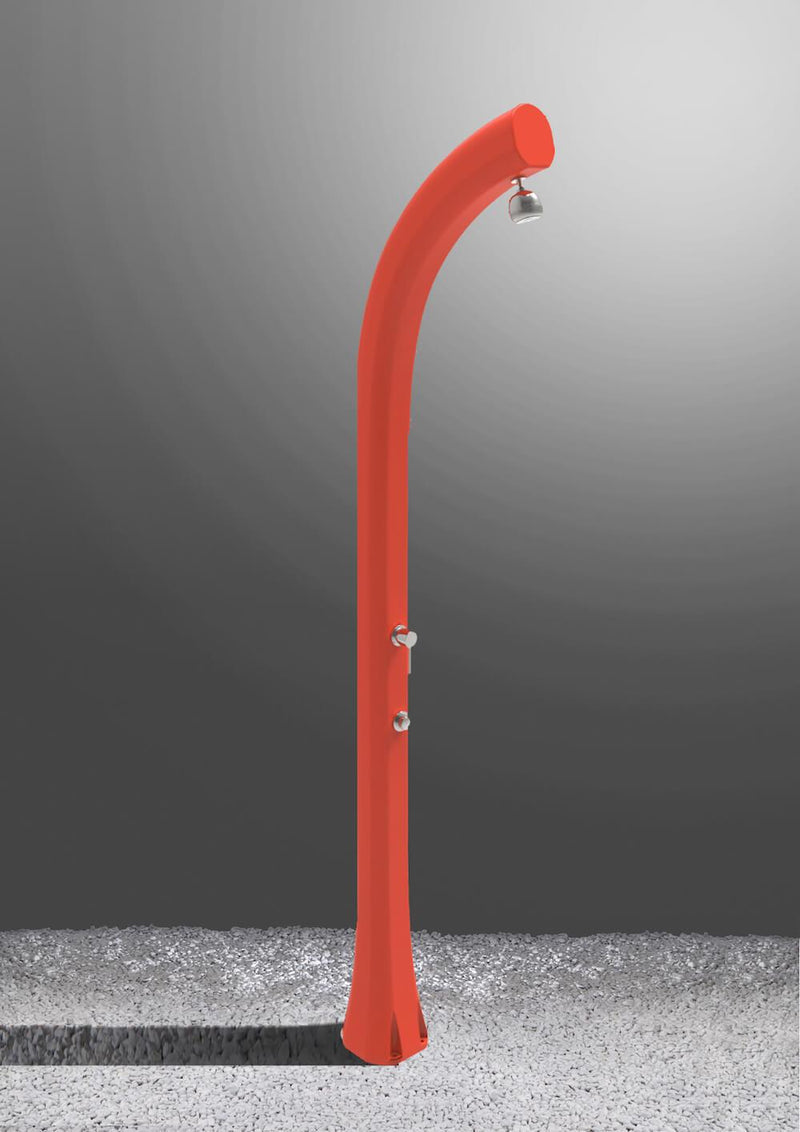 Doccia Solare da Giardino 30L Miscelatore Temporizzato Arkema Jolly Plus Inox Paint