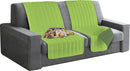 Copridivano a Fascia Doubleface Trapuntato 60x190cm Verde Mela/Verde Scuro
