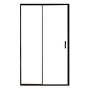 Porta Parete Doccia 1 anta Scorrevoli con Profili Neri in Cristallo trasparente 6mm H195 Bonussi Sole Varie Misure