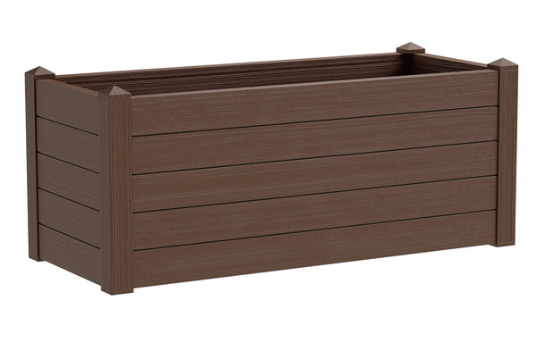 Fioriera da Giardino 100x42x40 cm in Polipropilene Trama 002 Moka Marrone Scuro acquista