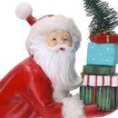 Pupazzo Babbo Natale in Resina rosso cm 26x13,8xh30,8