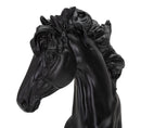Cavallo da Scacchi 14x27x11 cm in Poliresina Nero/Oro