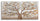 Aluminium Malbaum 120x3,8x60 cm in Pinienholz Metall und Leinwand