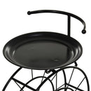 Cantinetta Portabottiglie in Metallo 50,5x35x73 cm 18 Bottiglie  Nero