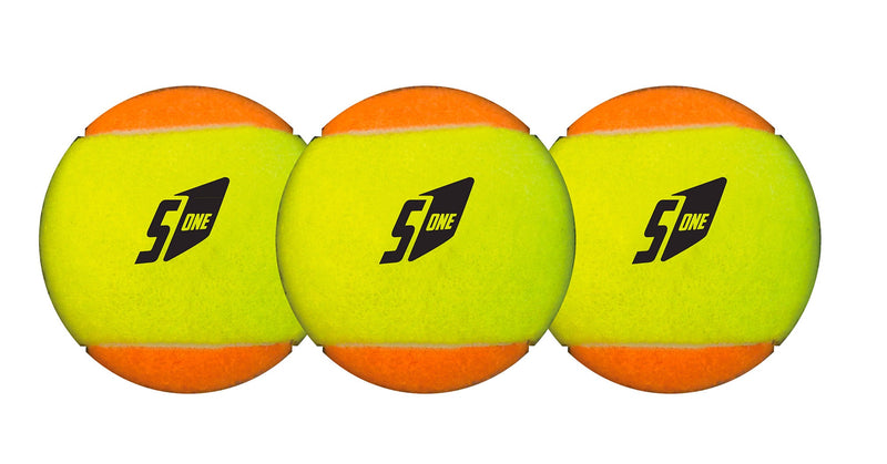 Set 3 Palline per  Beach Tennis Bicolore Giallo/Arancio