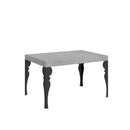 Tavolo Allungabile 140-244x90x77 cm Paxon Cemento Telaio Antracite 